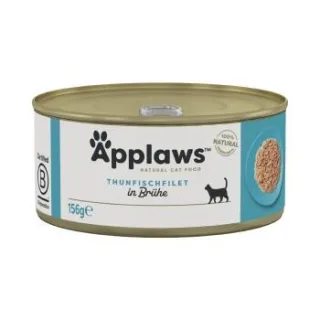 Applaws Nassfutter Katze Adult in Brühe Thunfischfilet 24x156 g