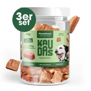 KAUDAS PferdPur Natursnack 3x80 g