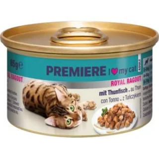 PREMIERE Royal Ragout Nassfutter Katze Adult Thunfisch 72x85 g